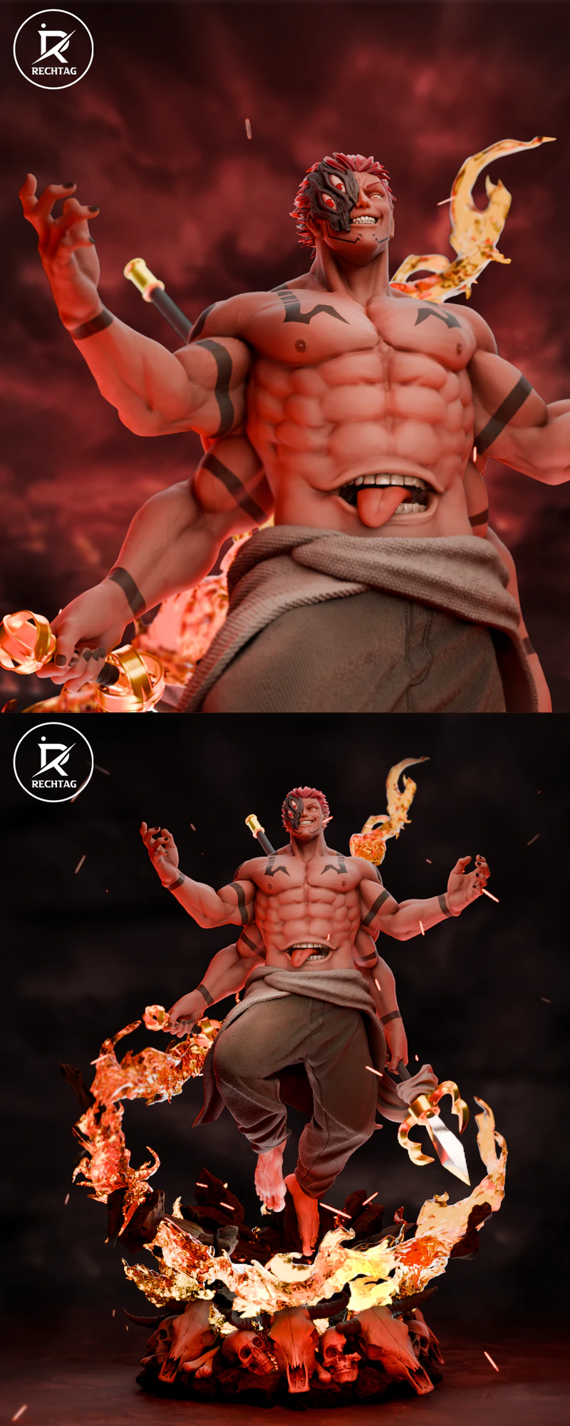 Ryomen Sukuna STL model for 3D printing