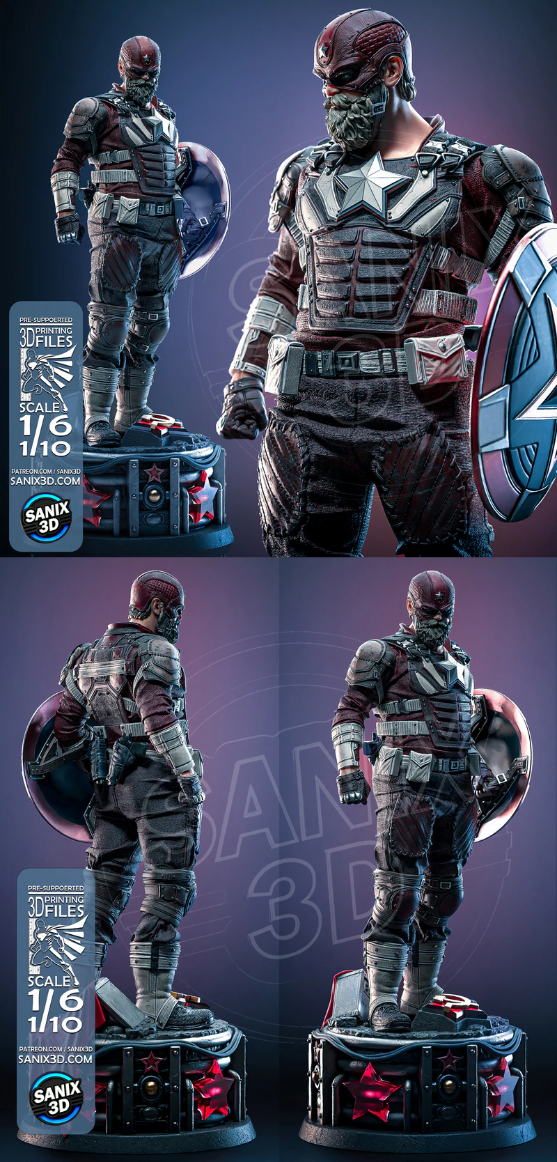 Red Guardian STL model for 3D printing