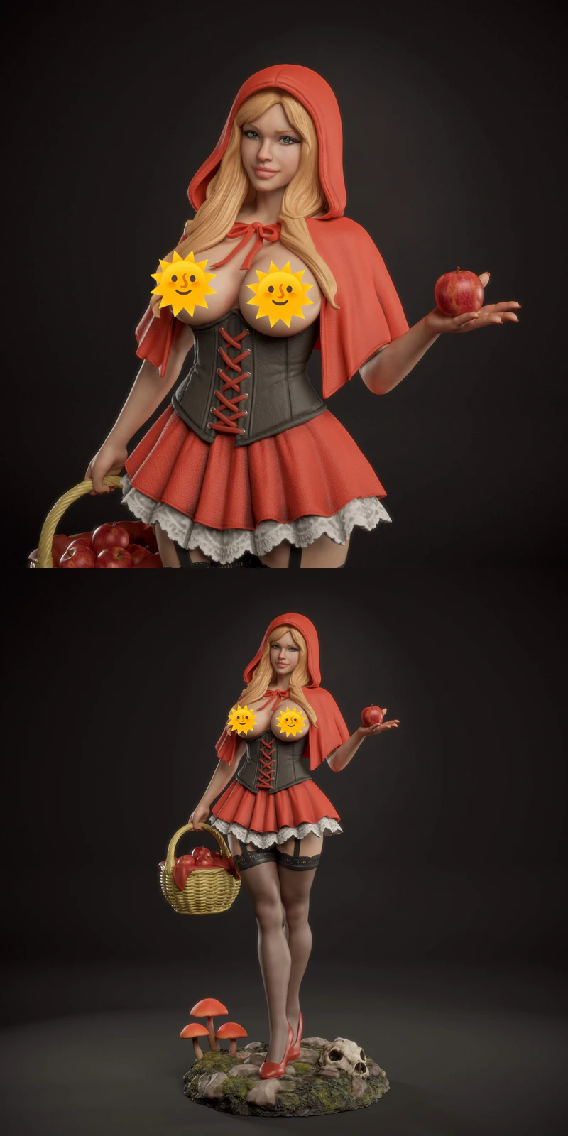 Red Riding hood Extra STL model for 3D printing