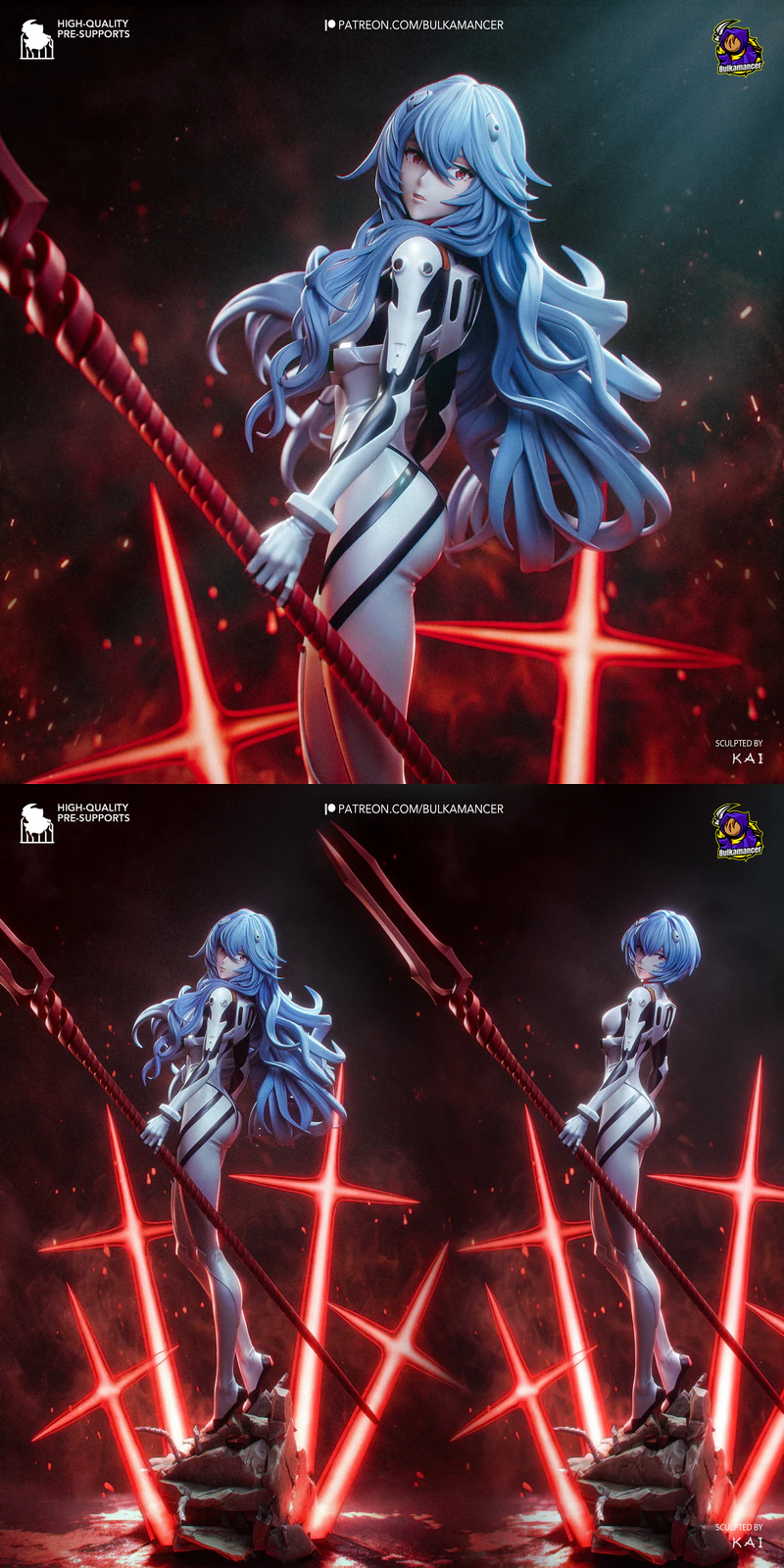 Rei – Evangelion STL model for 3D printing