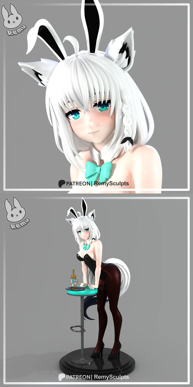 Bunny Fubuki STL model for 3D printing