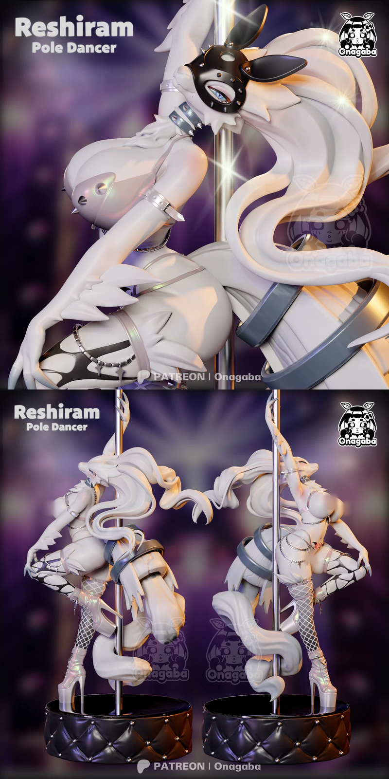 Reshiram Pole Dancer STL Figure for 3D Printing STL model for 3D printing