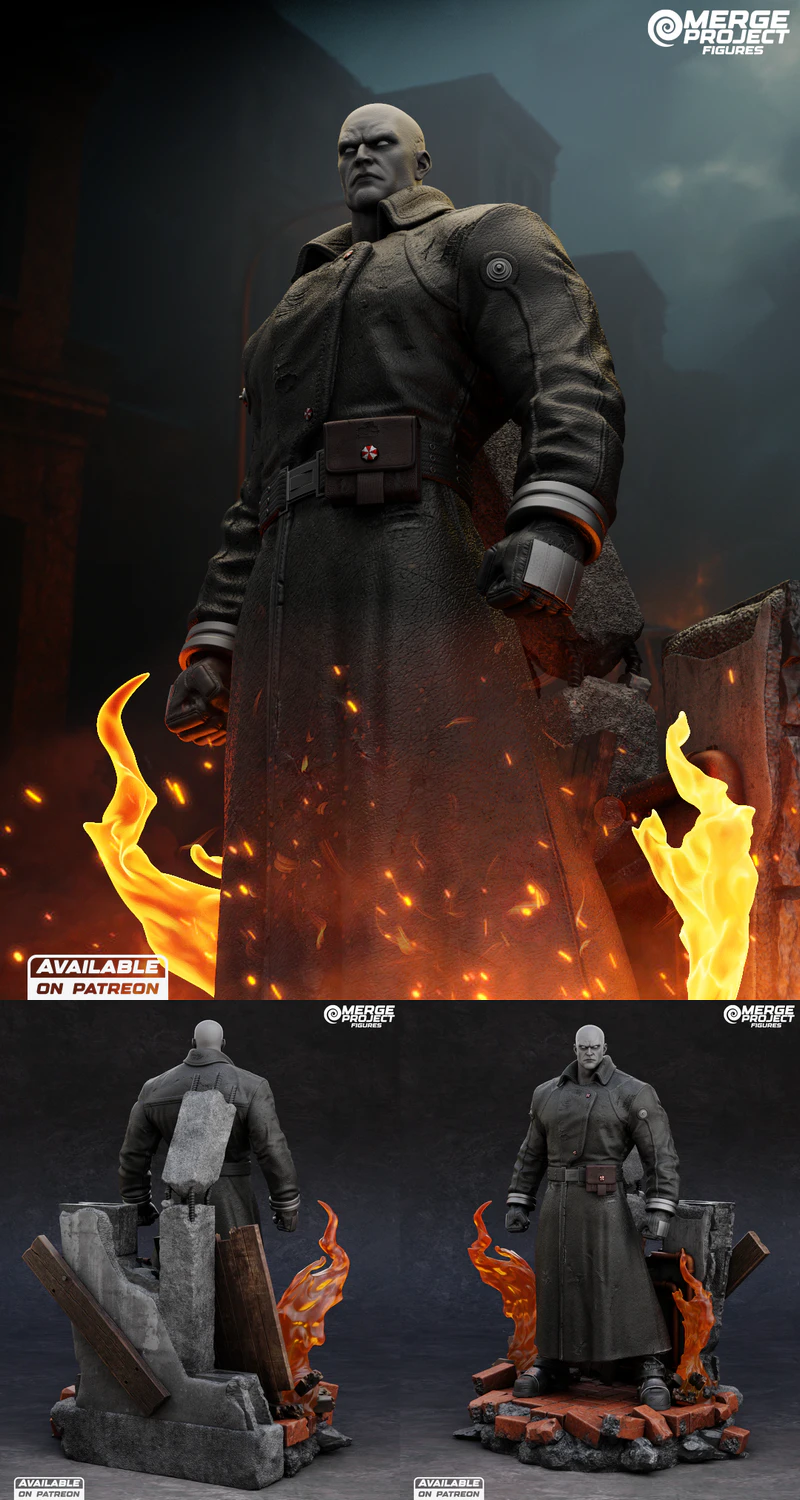 Mr X Resident Evil 3D Printable STL Model STL model for 3D printing