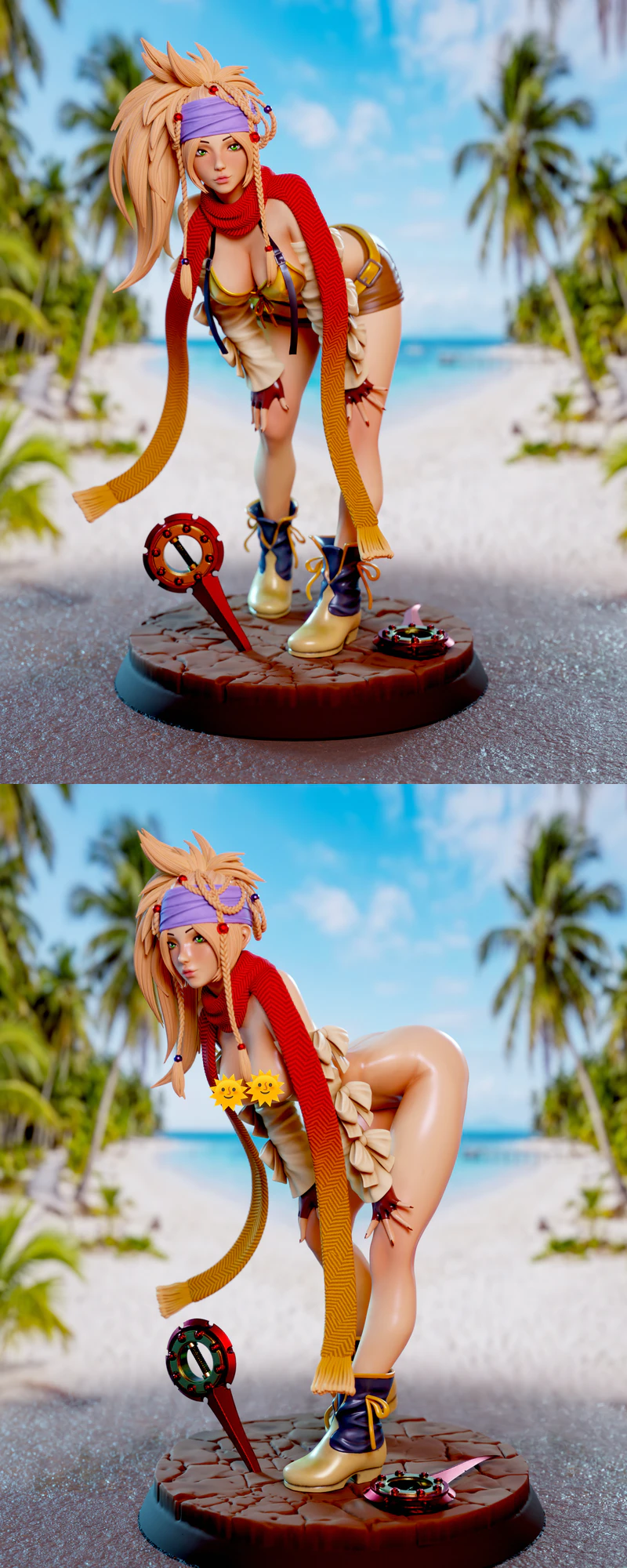 Rikku Final Fantasy STL model for 3D printing