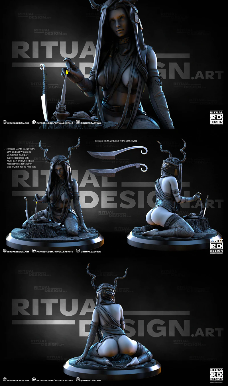 Gohta Fantasy Mage STL Figure for 3D Printing STL model for 3D printing