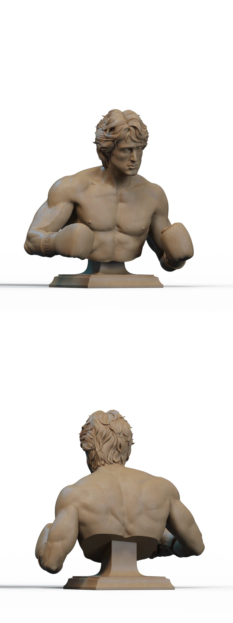 Rocky Balboa 3D Printable Bust STL Model STL model for 3D printing