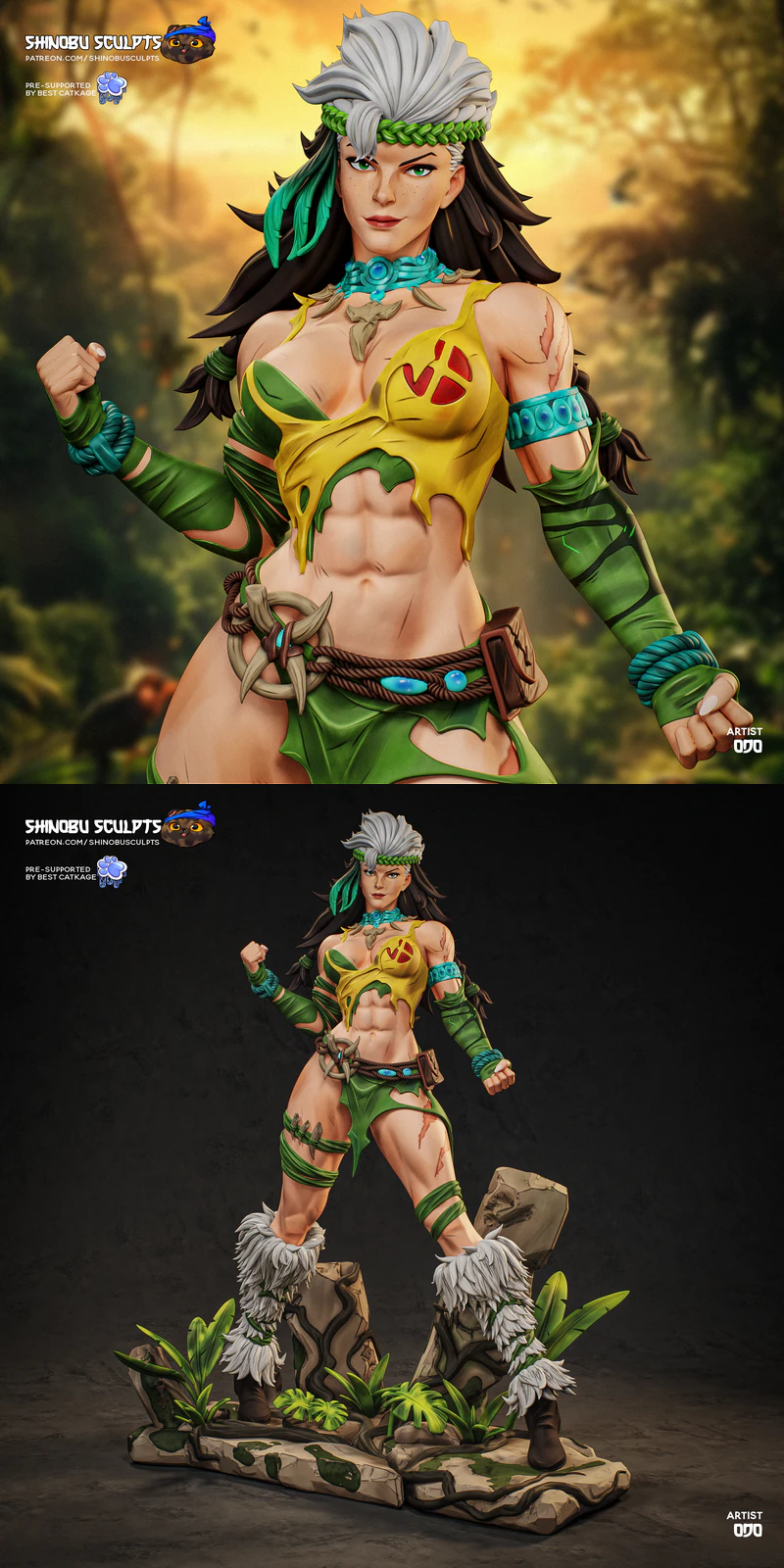 Rogue Savage South – Marvel Rivals Miniature STL File STL model for 3D printing