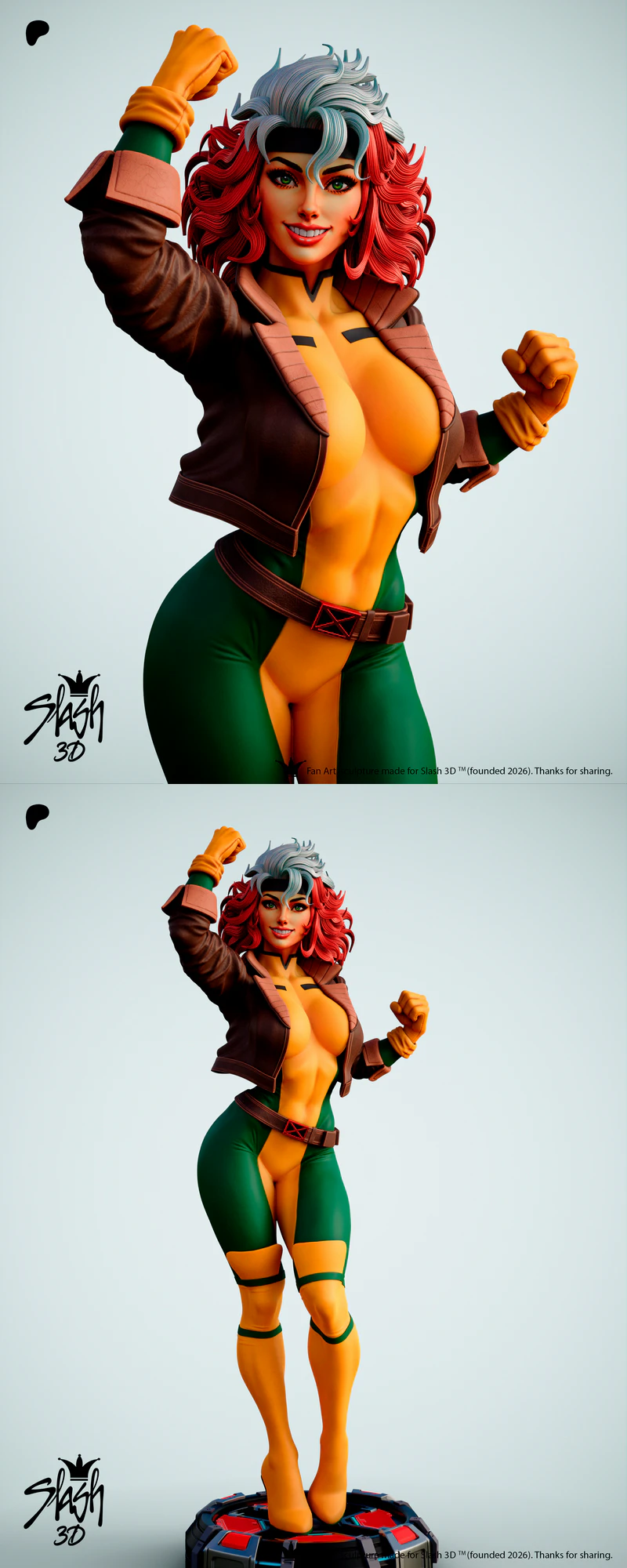 Rogue – X-Men STL model for 3D printing