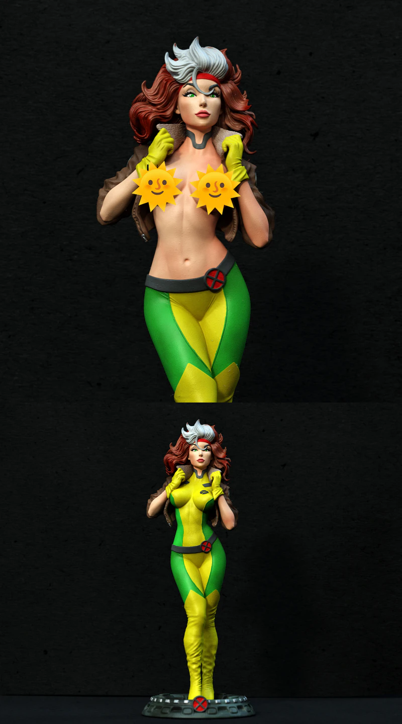 Rogue Xmen 3D Printable Miniature STL File STL model for 3D printing