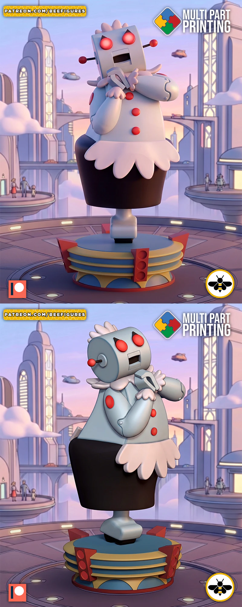 Rosie – The Jetsons STL model for 3D printing