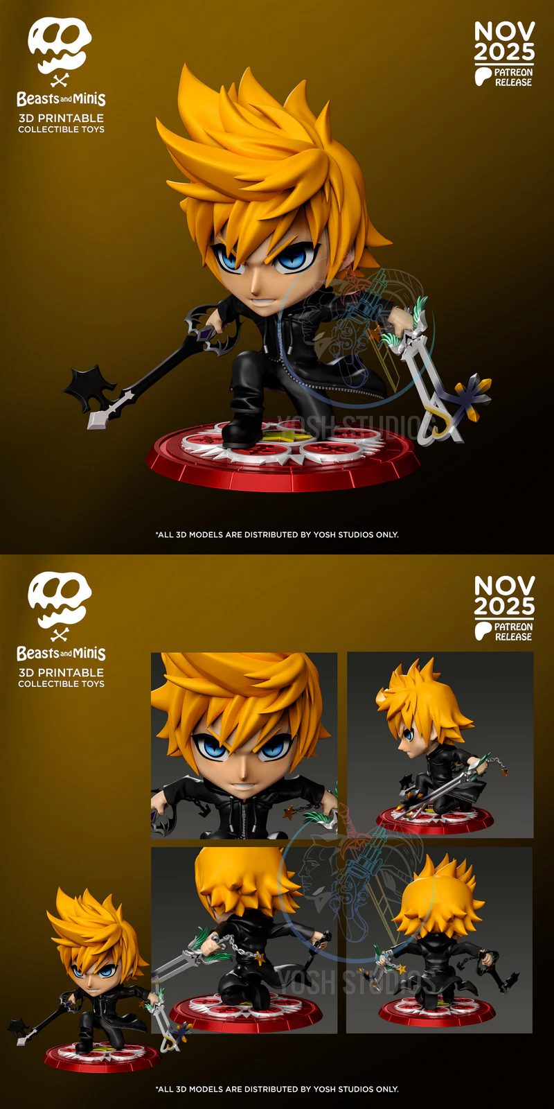 Roxas Miniature STL File for 3D Printing STL model for 3D printing