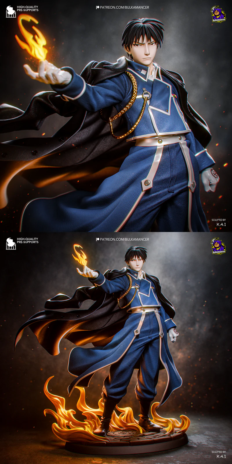 Roy Mustang – Fullmetal Alchemist STL model for 3D printing