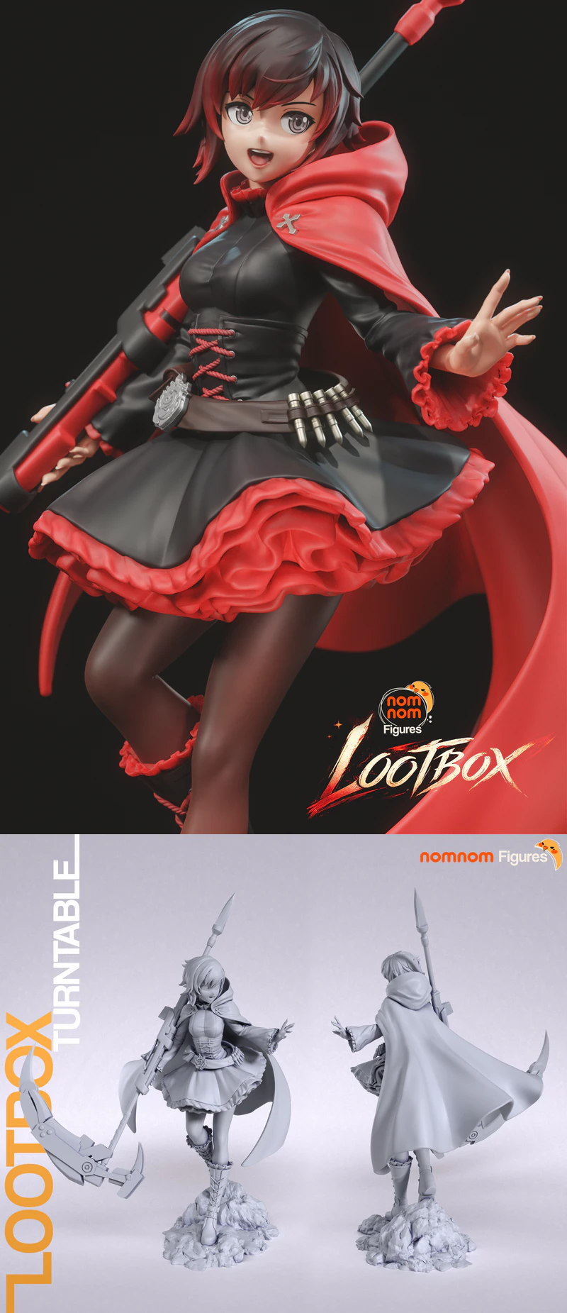 Ruby Rose – RWBY STL model for 3D printing