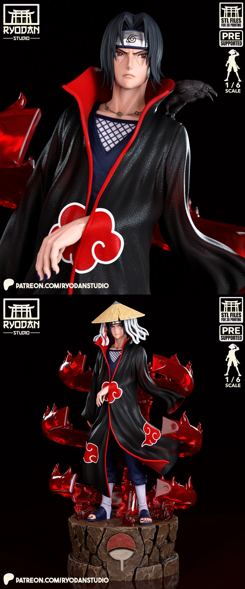 Itachi Uchiha – Naruto STL model for 3D printing