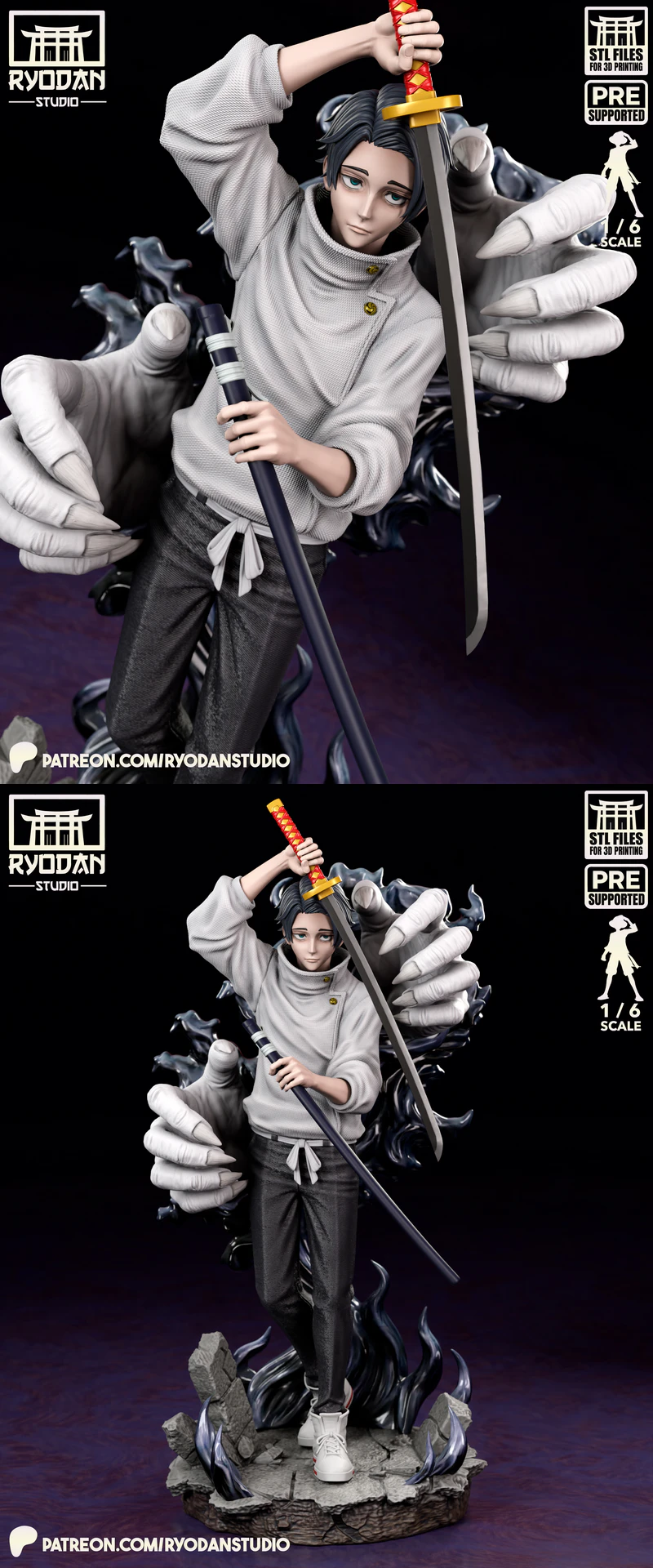 Yuta Okkotsu – Jujutsu Kaisen STL model for 3D printing