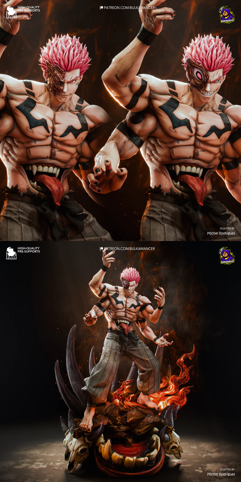Ryomen Sukuna – Jujutsu Kaisen STL model for 3D printing