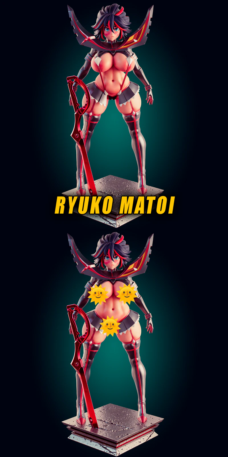 Ryuko Matoi Bimbo Mommy 3D Printable STL File STL model for 3D printing