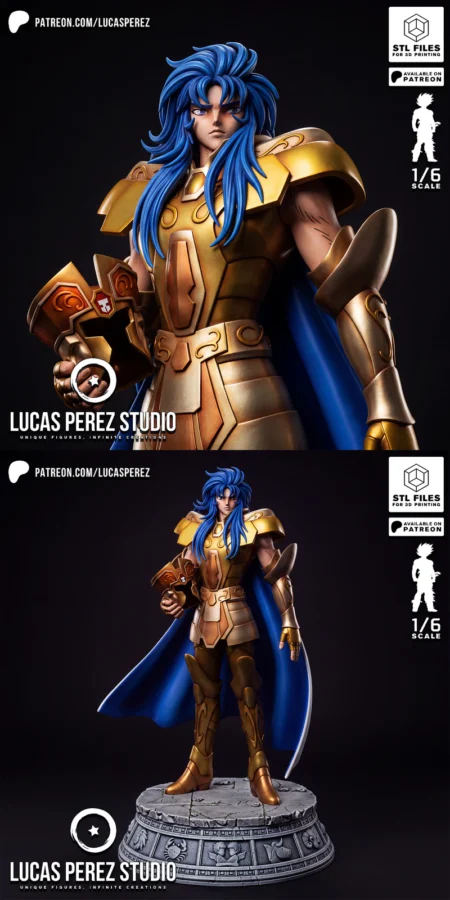 SAGA GEMINI – Saint Seiya STL model for 3D printing