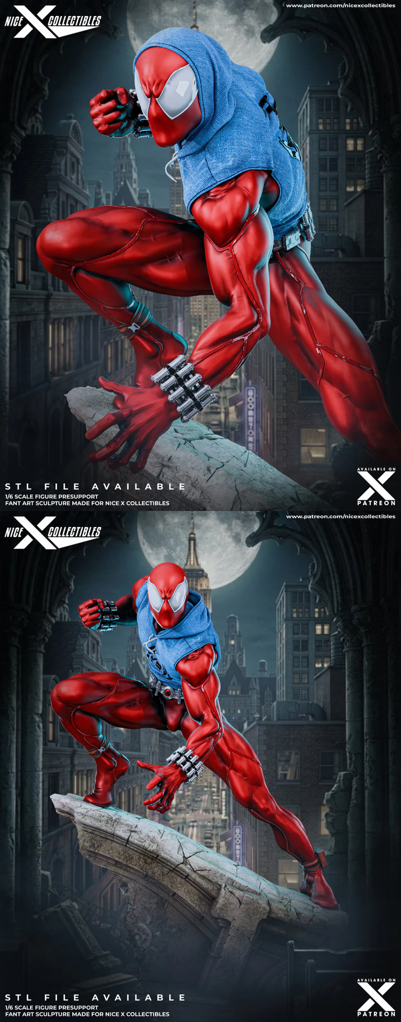 SCARLET SPIDER STL model for 3D printing