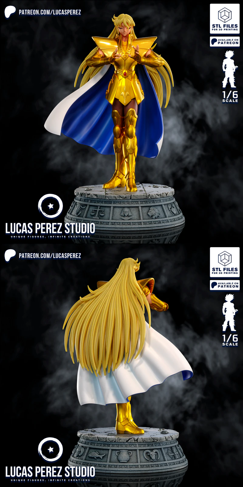 SHAKA VIRGO 3D Printable Miniature STL File STL model for 3D printing