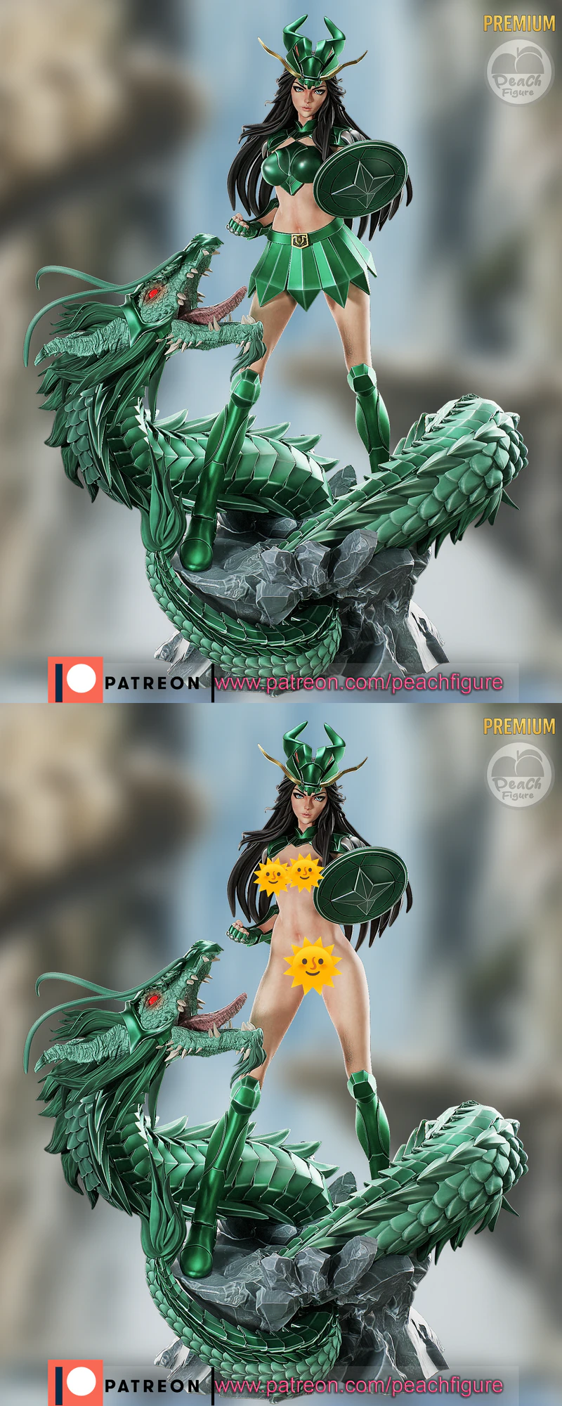Samurai Warrior STL File for 3D Printing – SHIRYU Model STL model for 3D printing