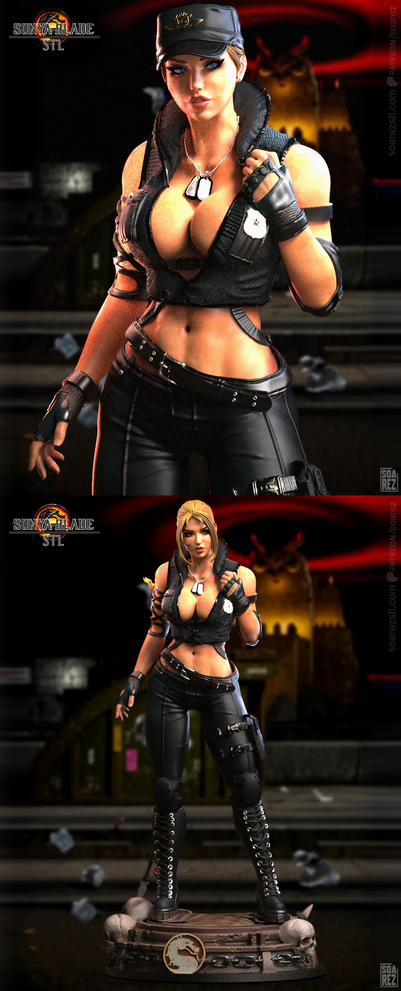 SONYA BLADE MK STL model for 3D printing