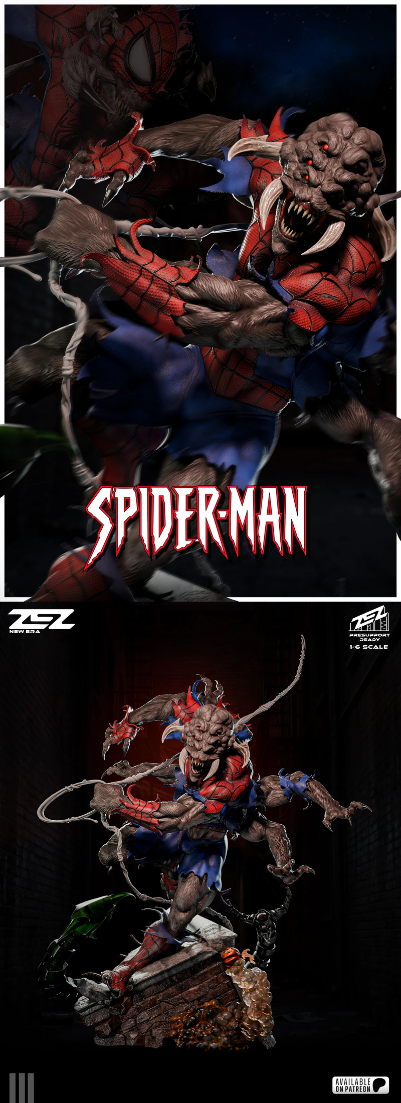 SPIDER MAN STL model for 3D printing