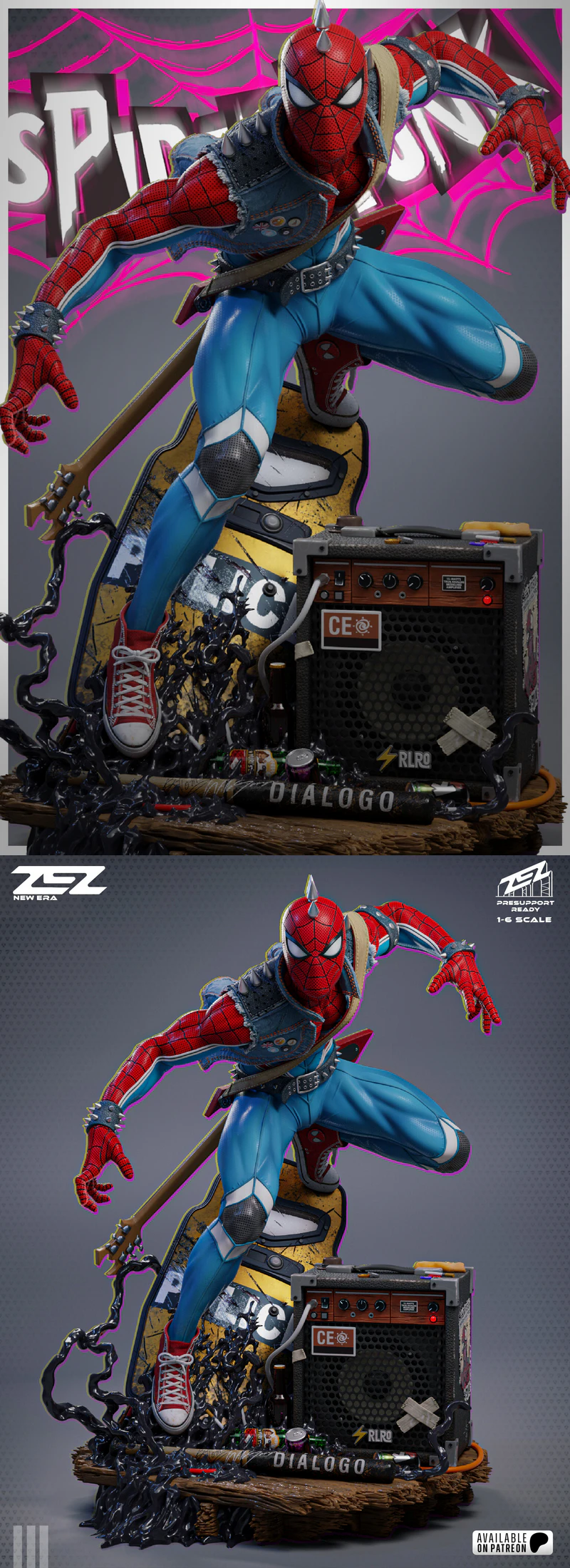 Spider Punk 3D Printable STL Model STL model for 3D printing
