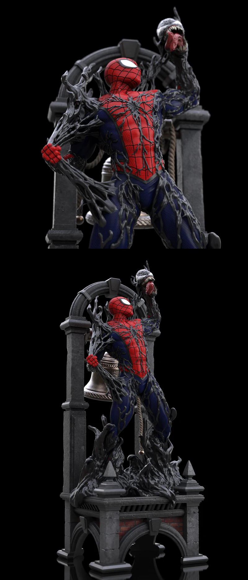 SPIDERMAN VS VENOM STL model for 3D printing