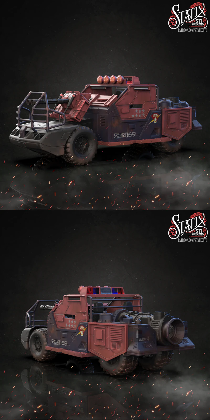 Thundermachine 3D Printable STL Model for Miniature Enthusiasts STL model for 3D printing