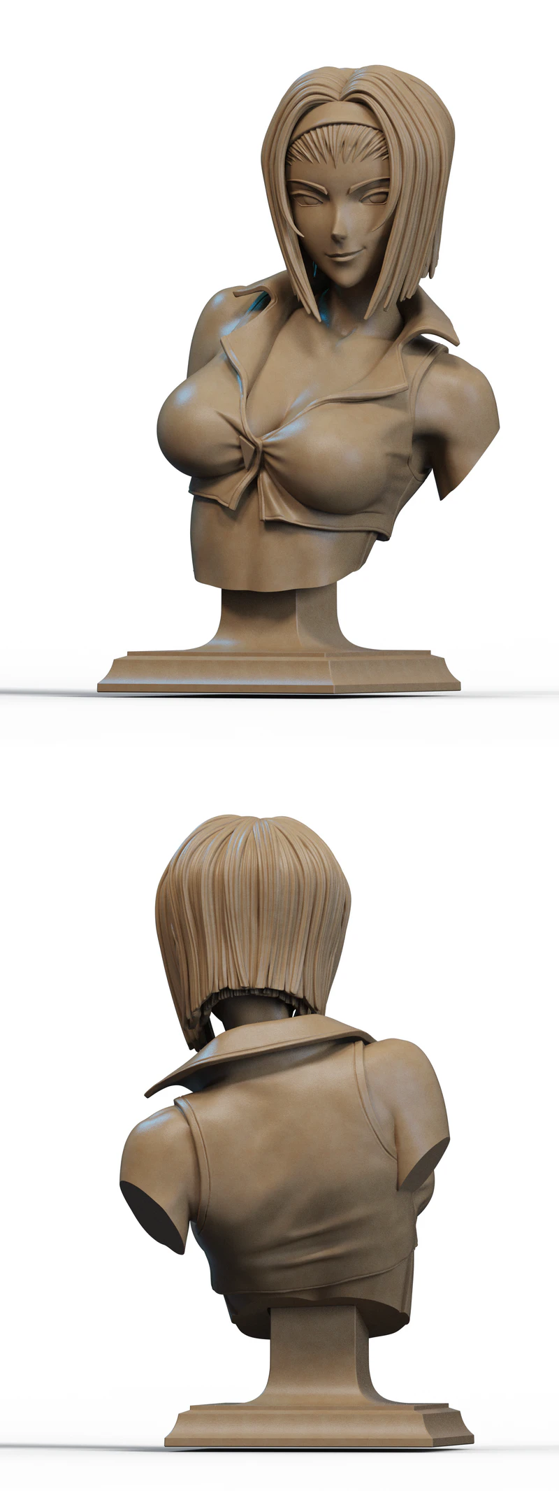 Faye Portrait Bust STL File for 3D Printer STL model for 3D printing