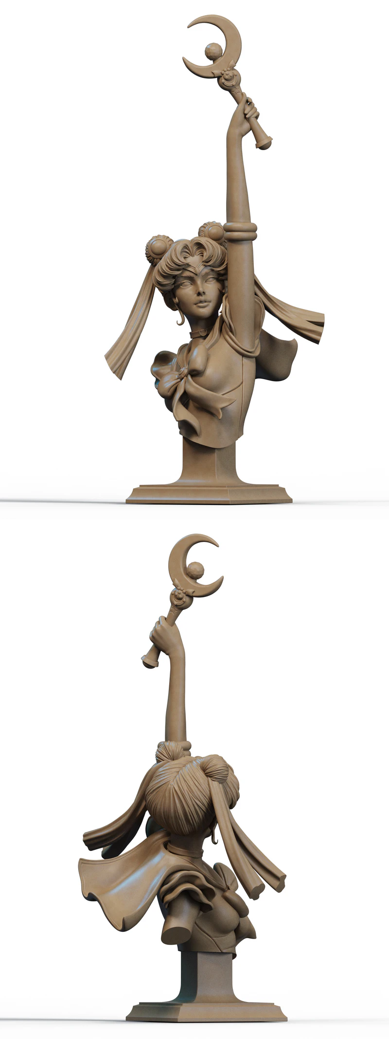 Usagi Tsukino Sailor Moon Bust STL File STL model for 3D printing