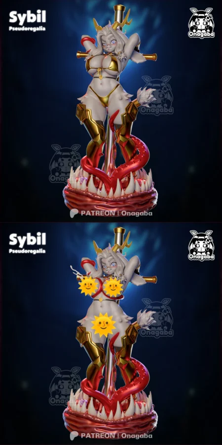 SYBIL Pseudoregalia STL model for 3D printing