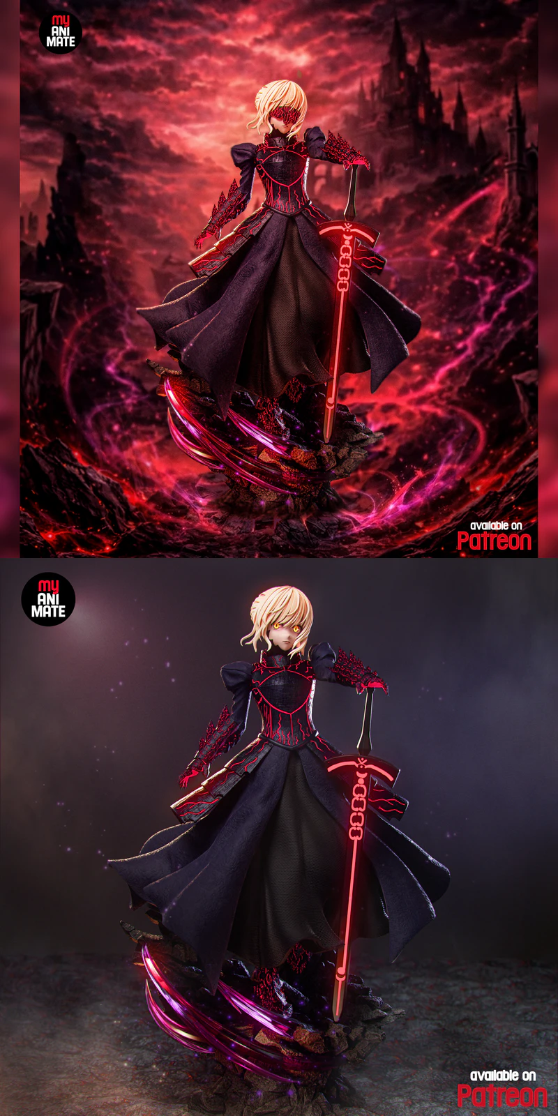 Saber Alter – Fate Series STL model for 3D printing