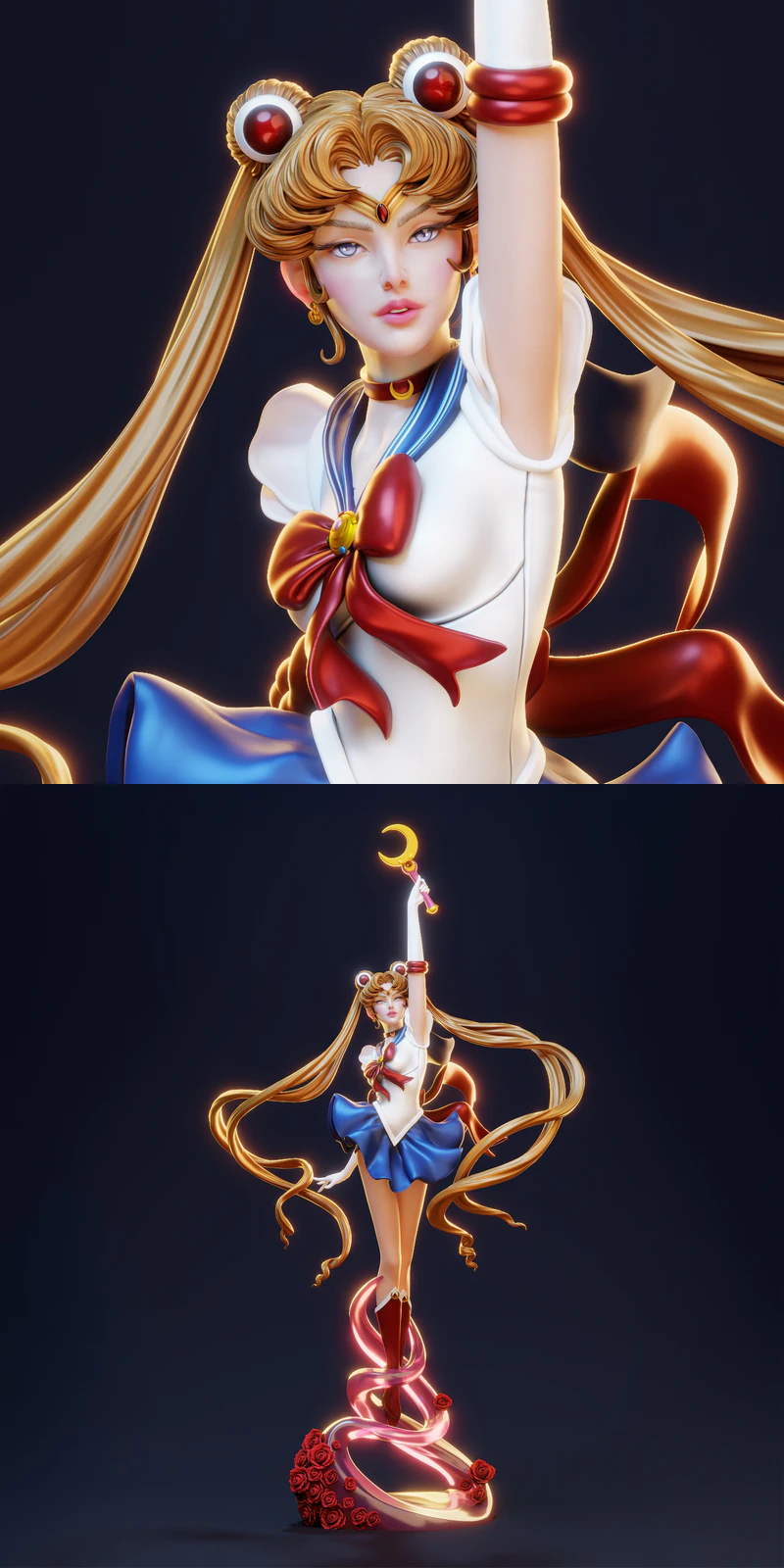 Sailor Moon 3D Printable Miniature STL File STL model for 3D printing