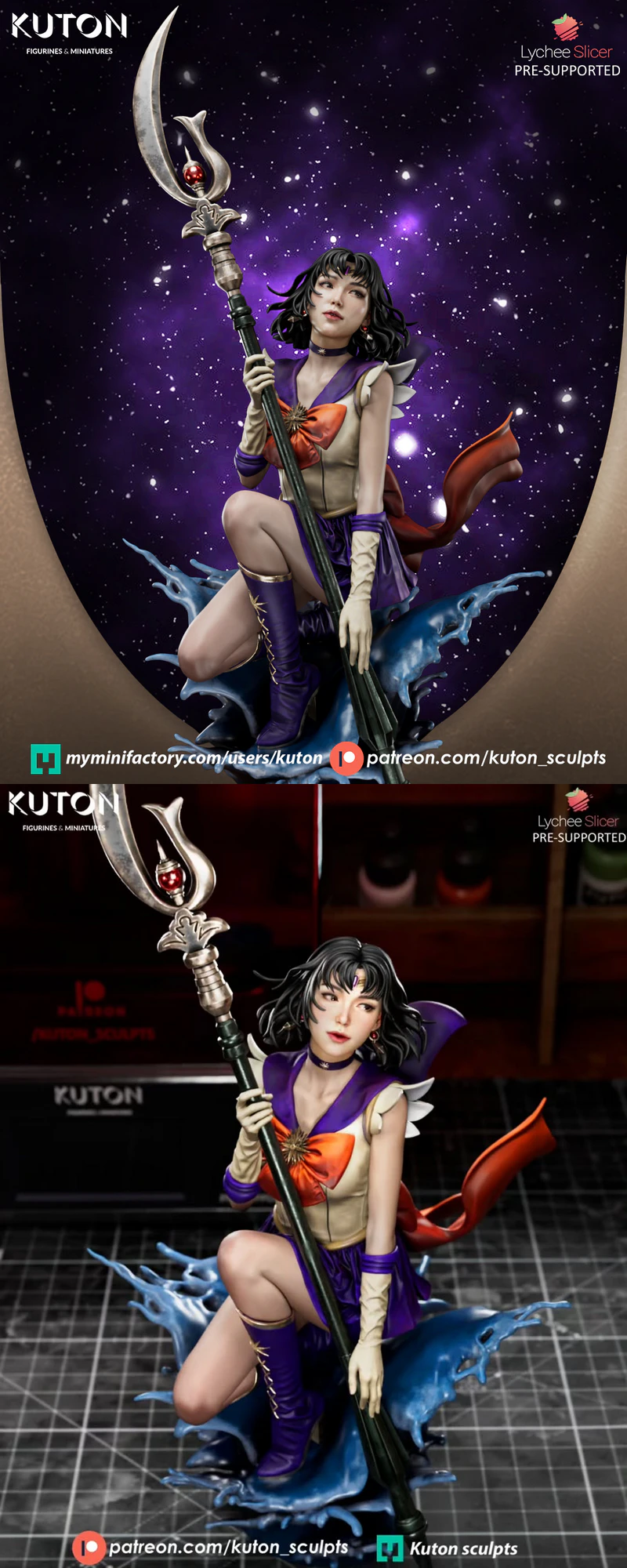 Sailor Moon Saturn 3D Printable Figure STL File STL model for 3D printing