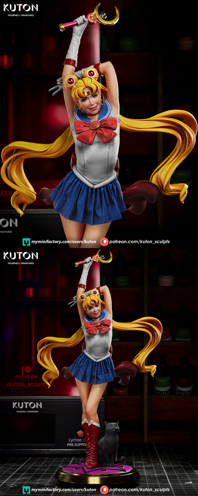 Sailor Moon STL File for 3D Printing STL model for 3D printing