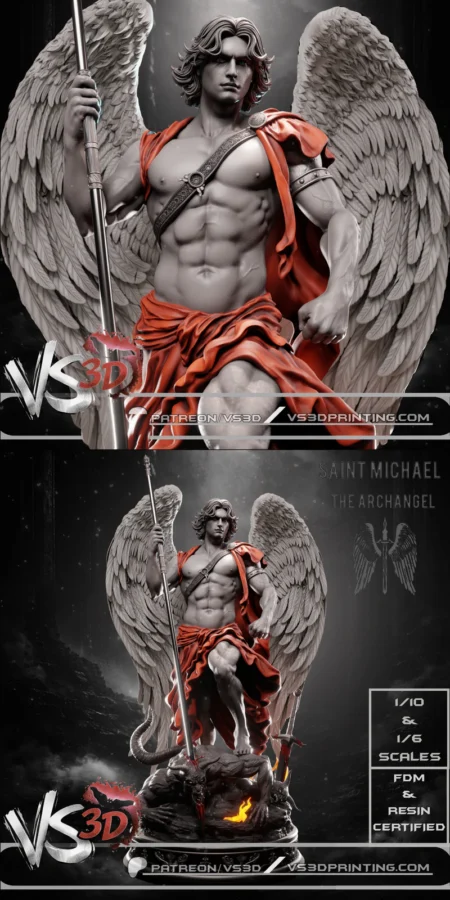 Saint Michael – Archangel STL model for 3D printing