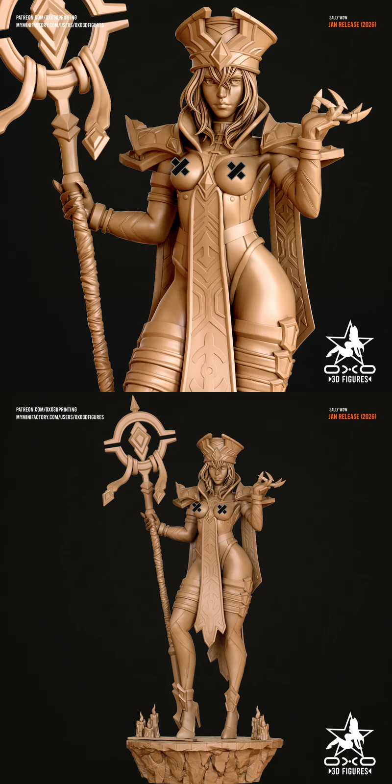 Sally Whitemane WoW Extra STL 3D Printable Figure STL model for 3D printing