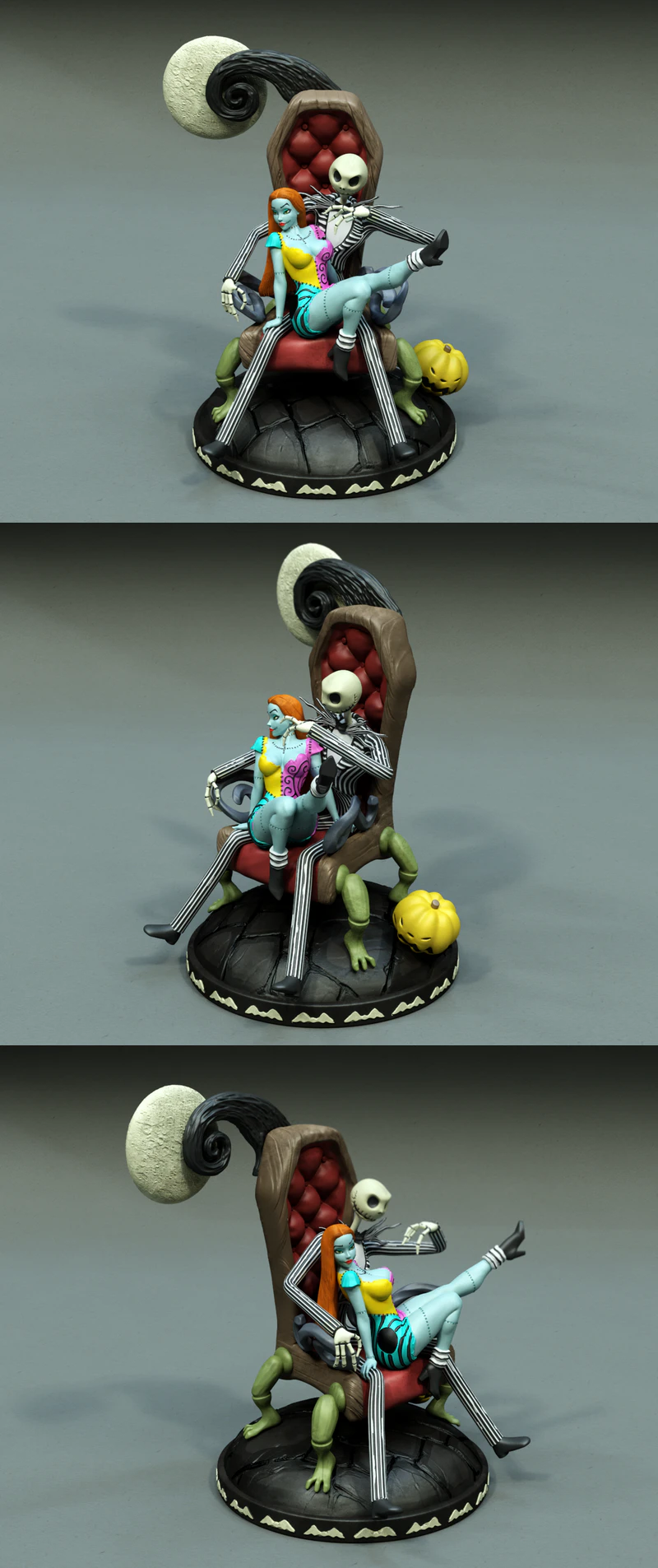 Sally and Jack Miniature STL File STL model for 3D printing