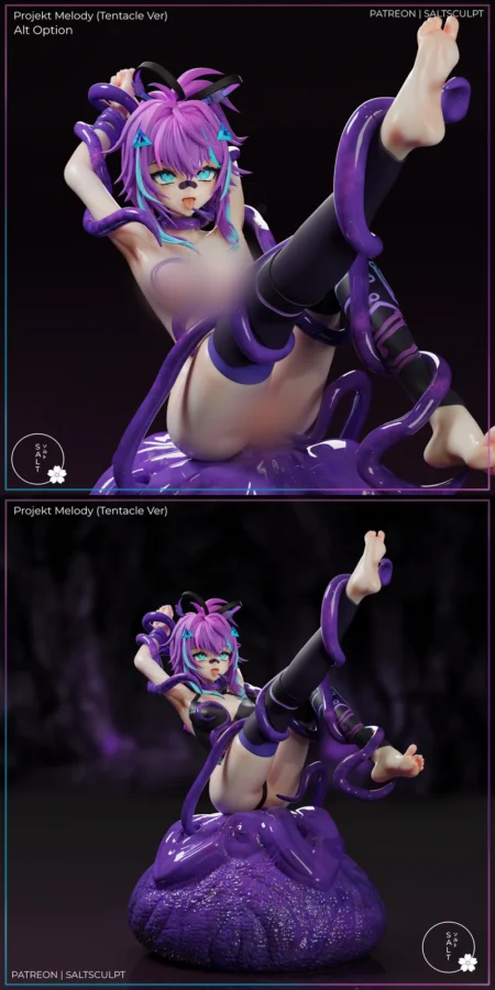 VTuber – Projekt Melody (Tentacle Version) STL model for 3D printing