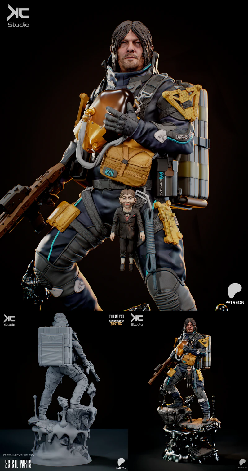 Sam Porter – Death Stranding 3D Printable STL Model for Resin Printer STL model for 3D printing