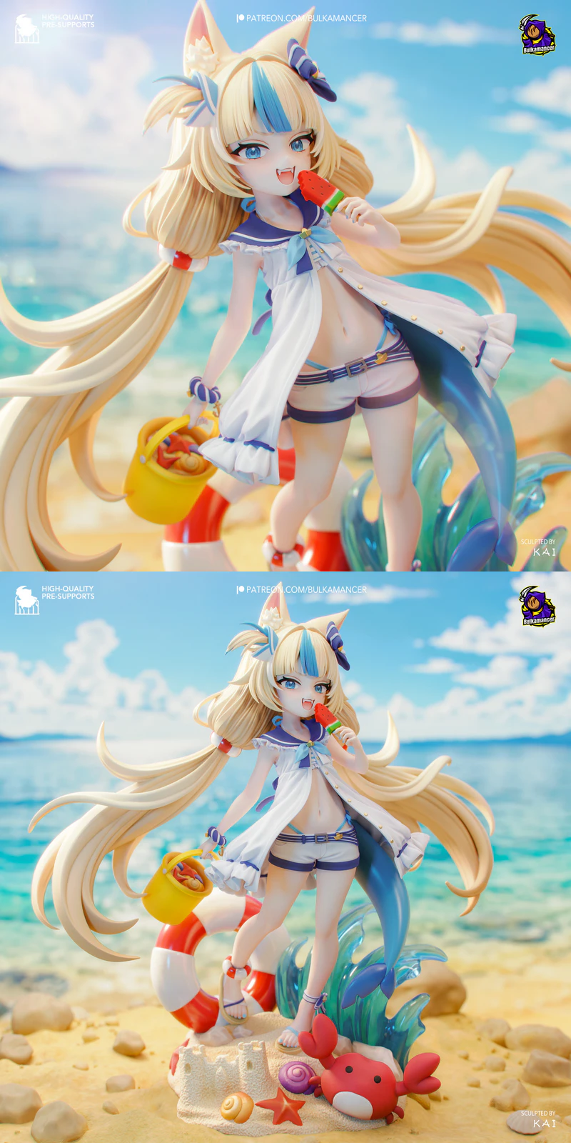 Sameko Saba – VTuber STL model for 3D printing