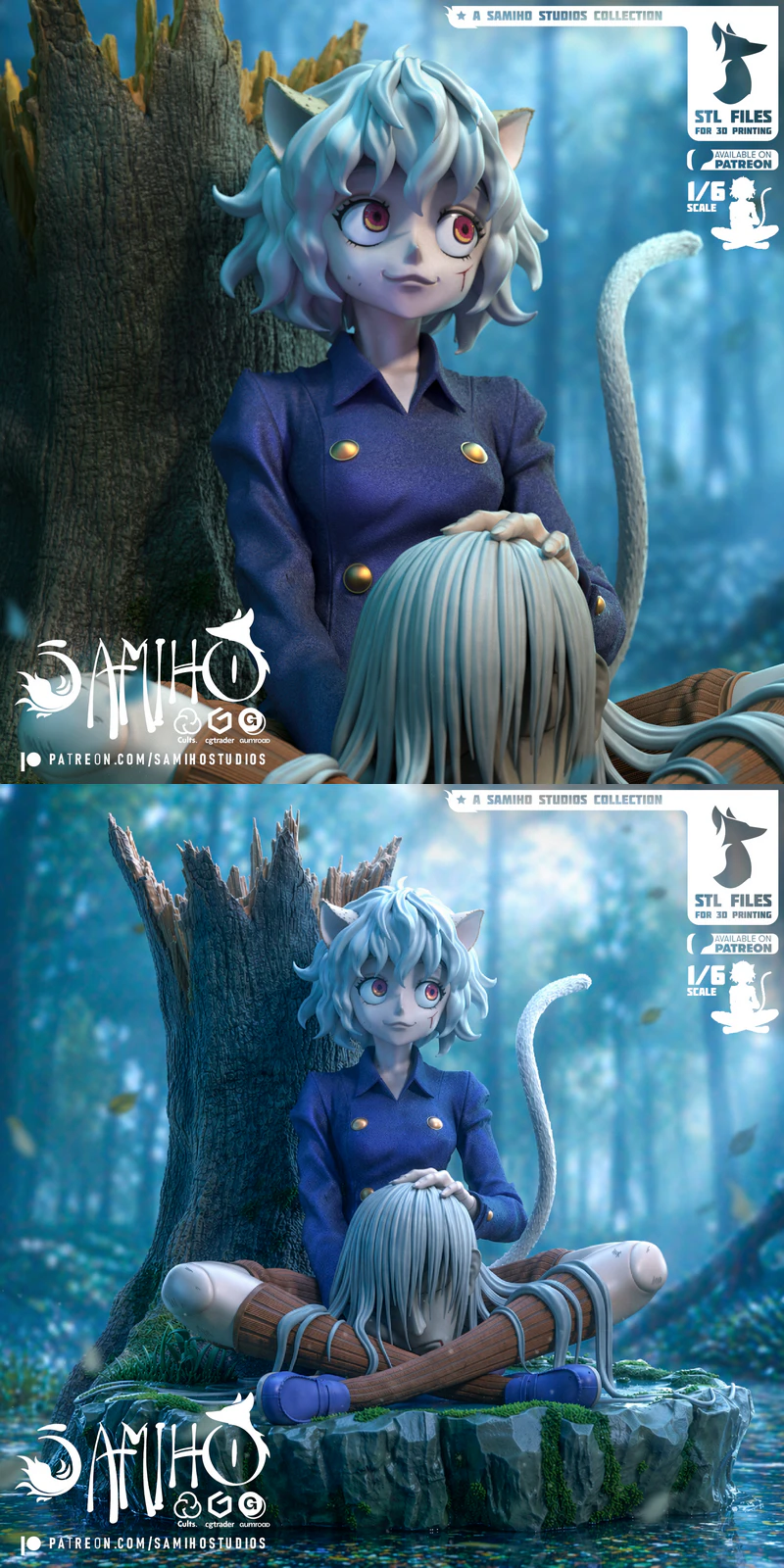 Neferpitou STL model for 3D printing