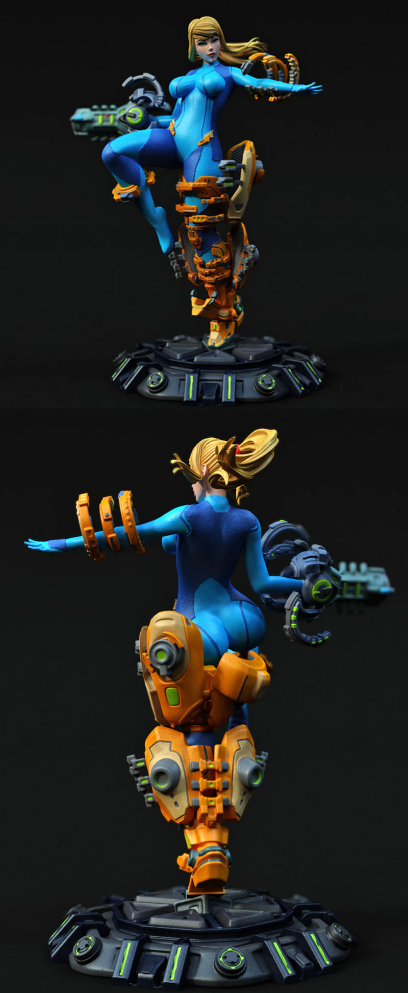 Samus Aran STL model for 3D printing