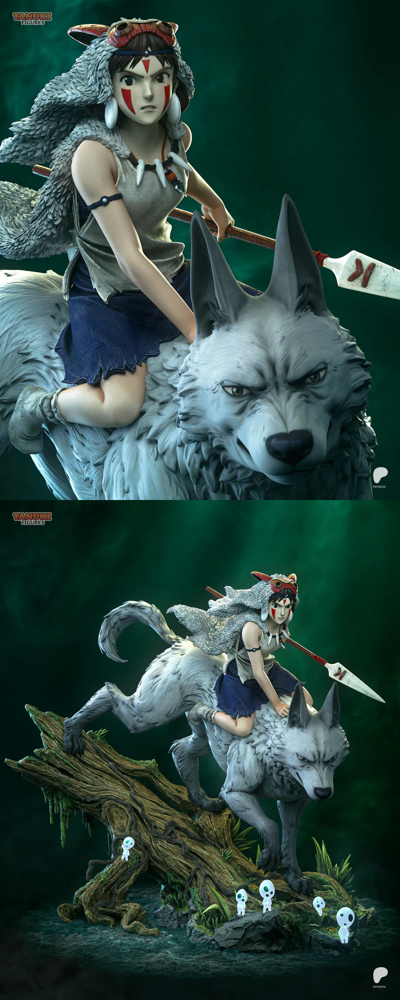 San – Princess Mononoke STL model for 3D printing