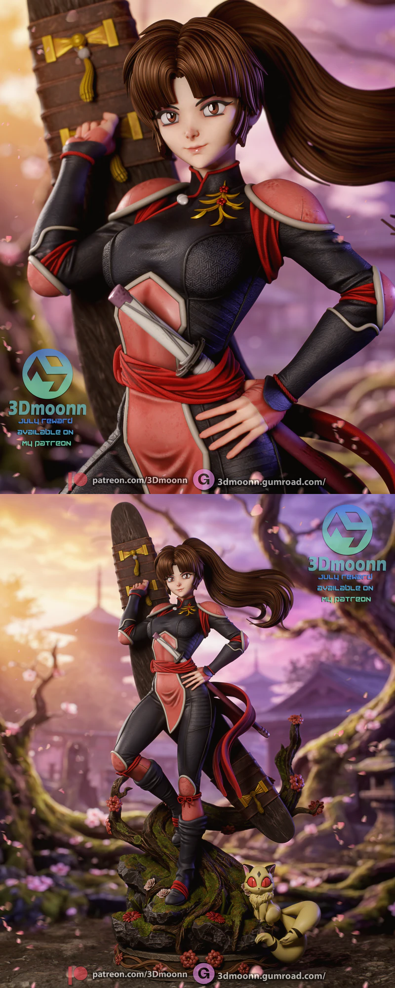 Sango – Inuyasha STL model for 3D printing