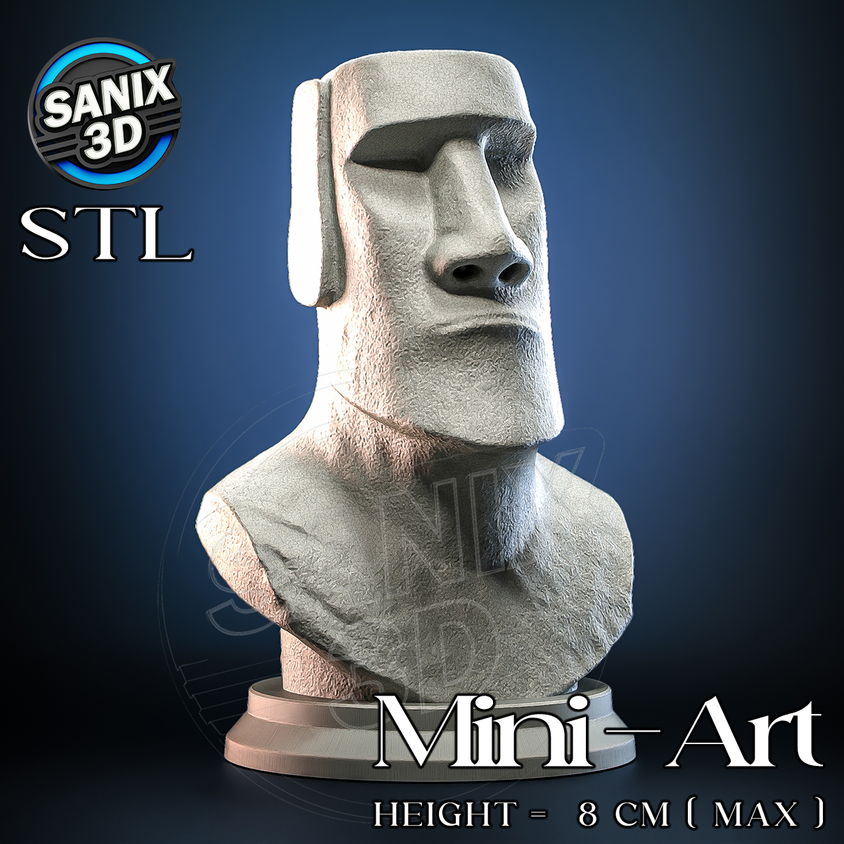 Moai – Rapa Nui artisans STL model for 3D printing