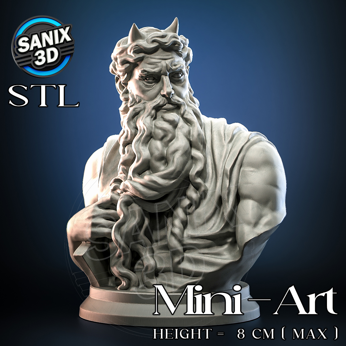 Moses – Michelangelo STL model for 3D printing