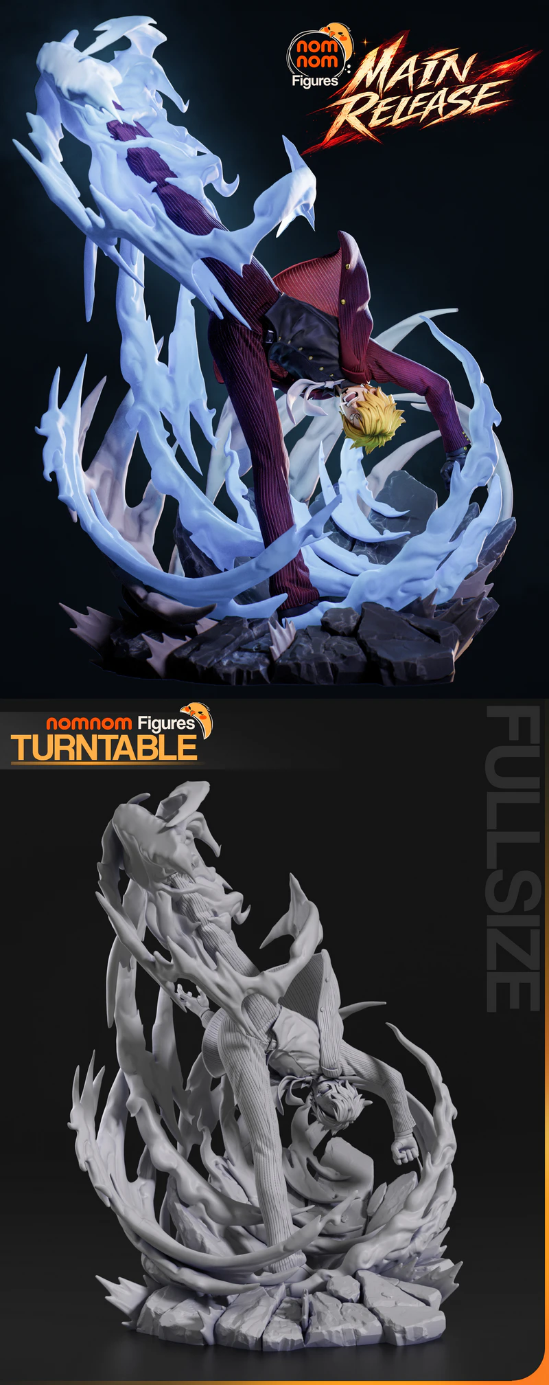 Sanji – One Piece STL model for 3D printing